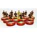 Subbuteo Andrew Table Soccer Rayo Vallecano 2023-24 away kit on Aeolus II Professional bases